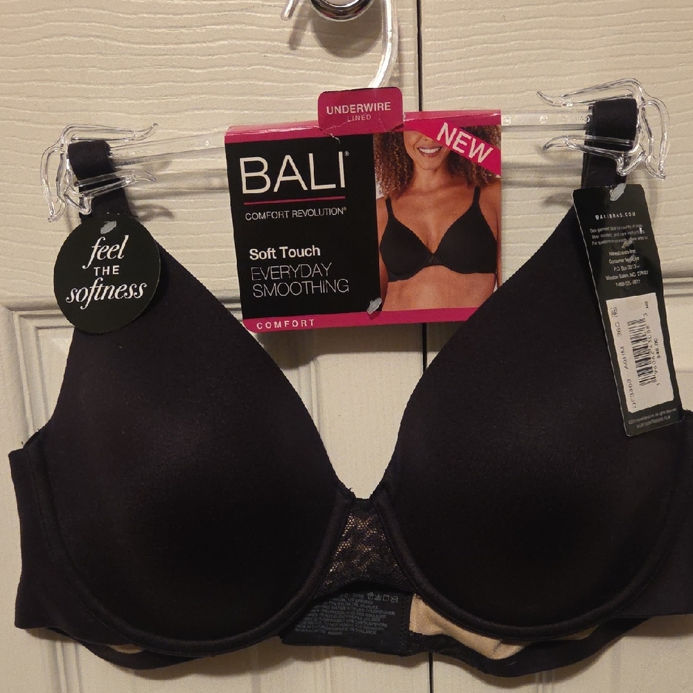 Bali Comfort Revolution Black Underwire Bra